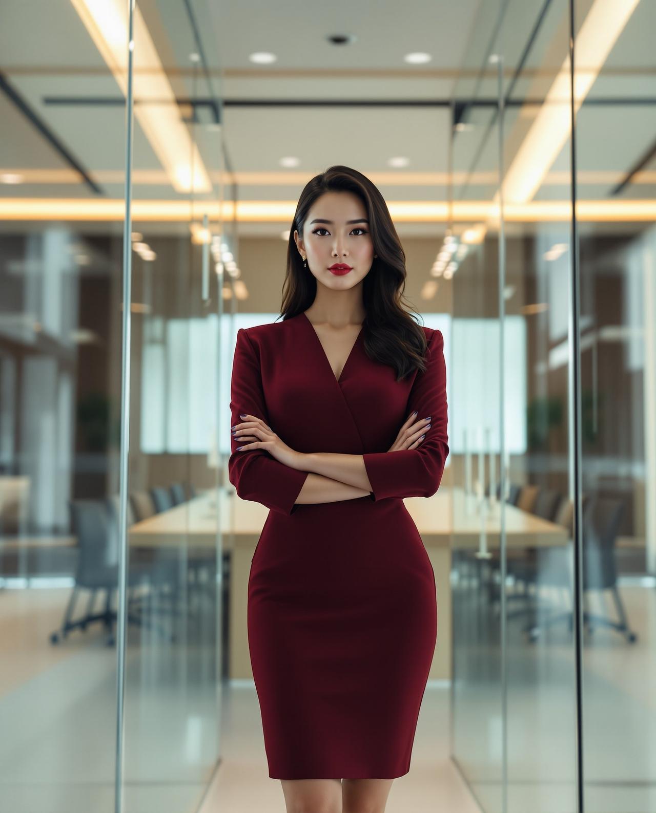 会议室中的焦点女王