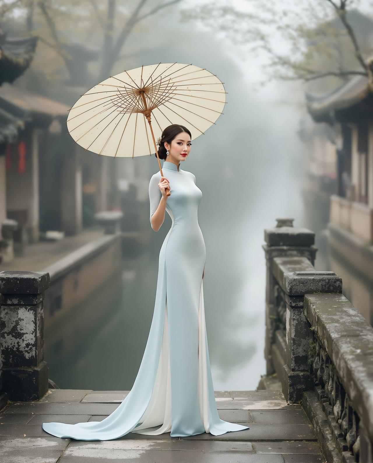 江南水乡的温婉倩影