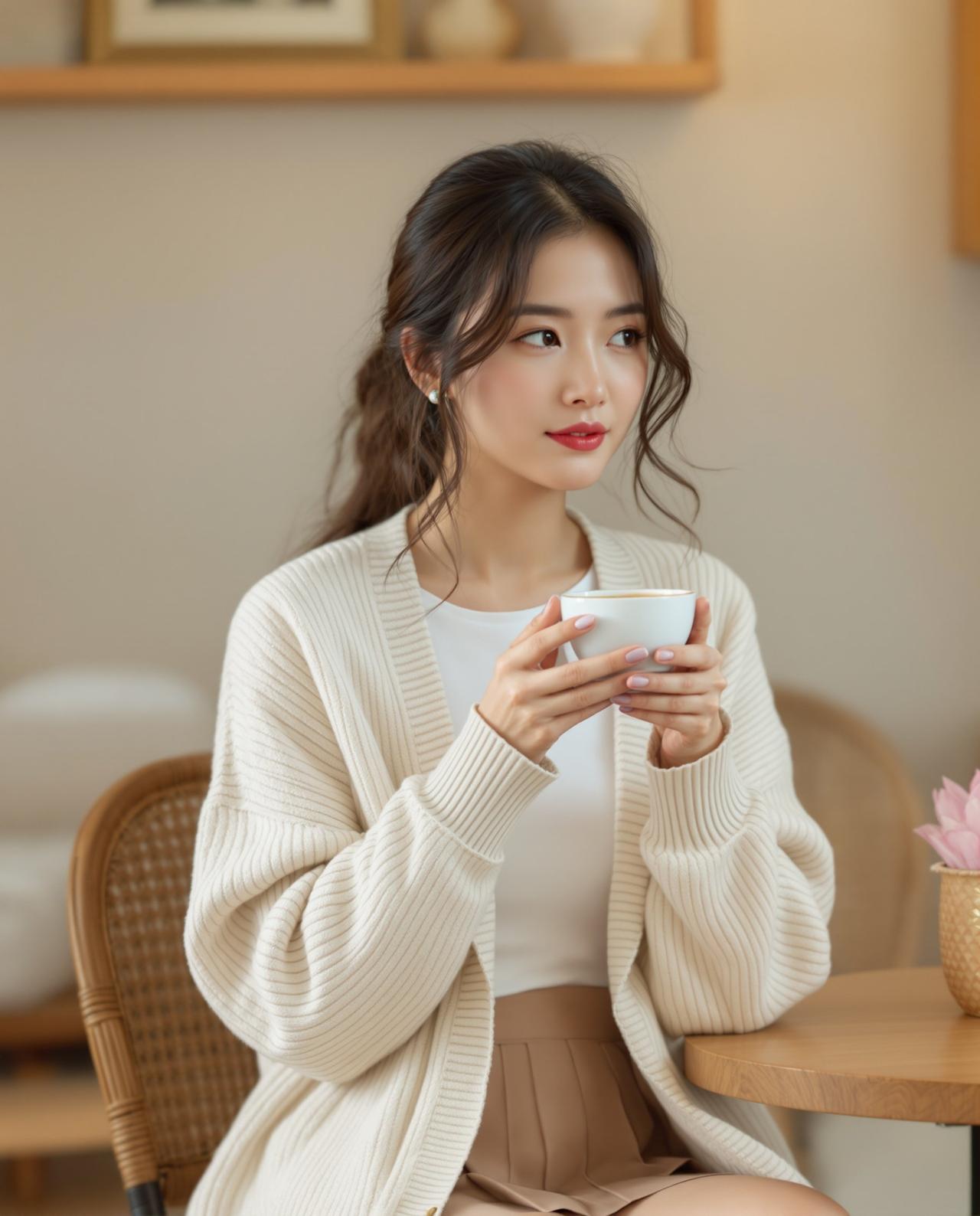 咖啡时光里的知性美