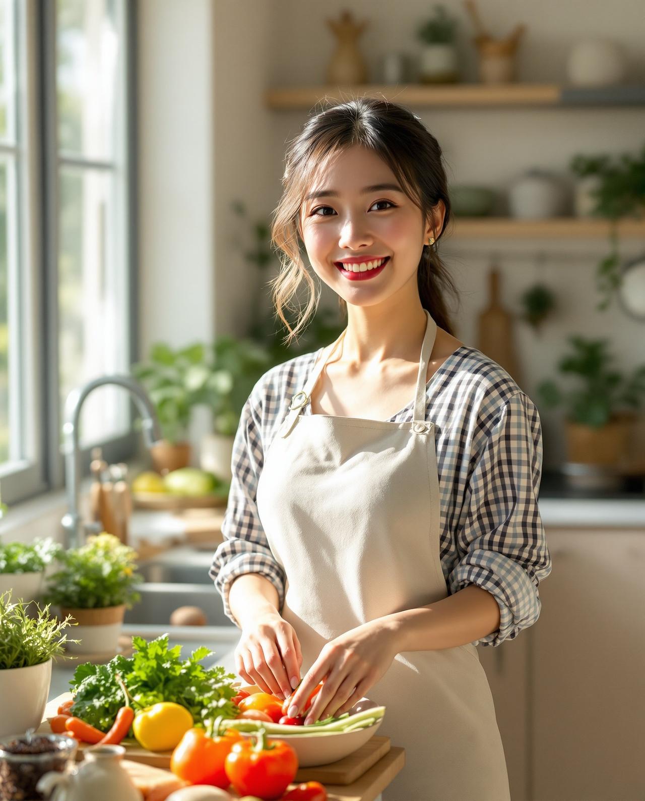 美食网红的厨房魅力