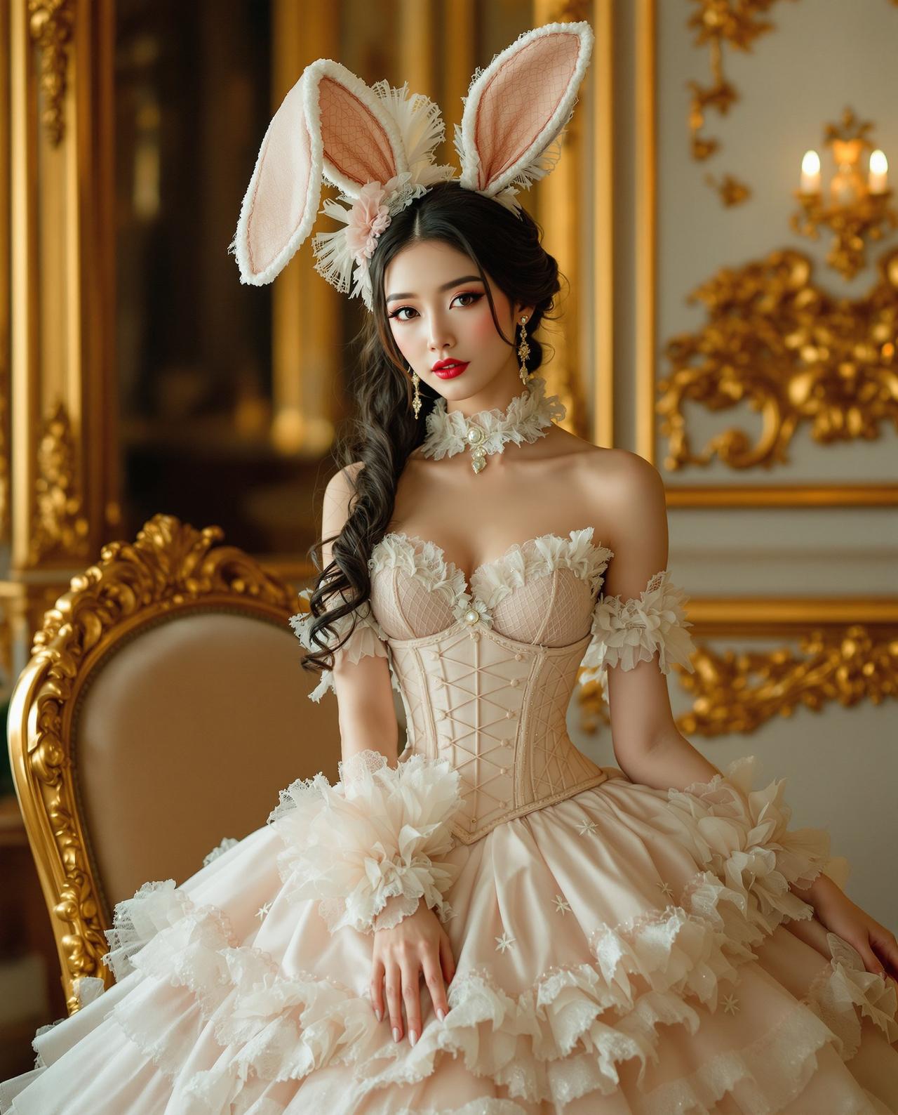 古典兔女郎的优雅风情