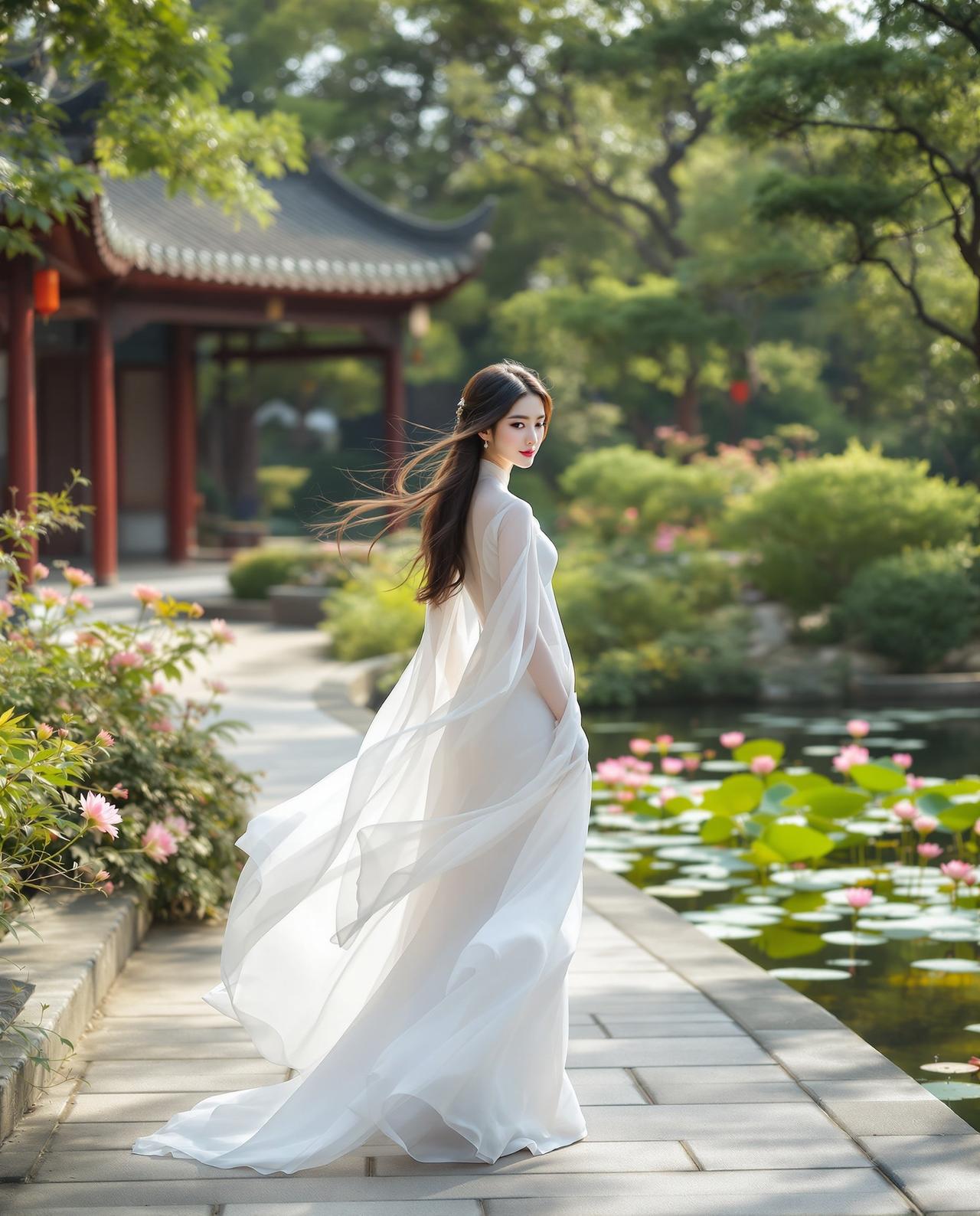 汉服佳人的古典风韵